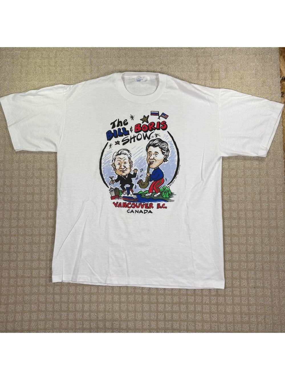 The Bill Boris Show Vancouver B.C. Canada T-Shirt White Xl